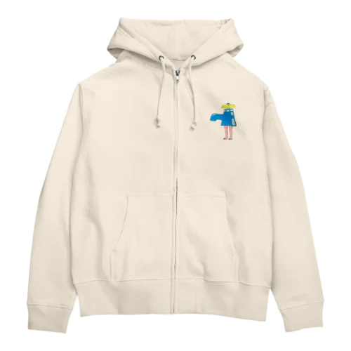 足の生えた蛇口 Zip Hoodie