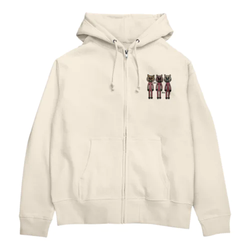 貧豚層 Zip Hoodie