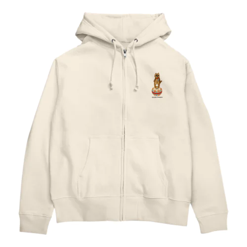 のりねこ柳川　毬乗りこてつ隊長 Zip Hoodie