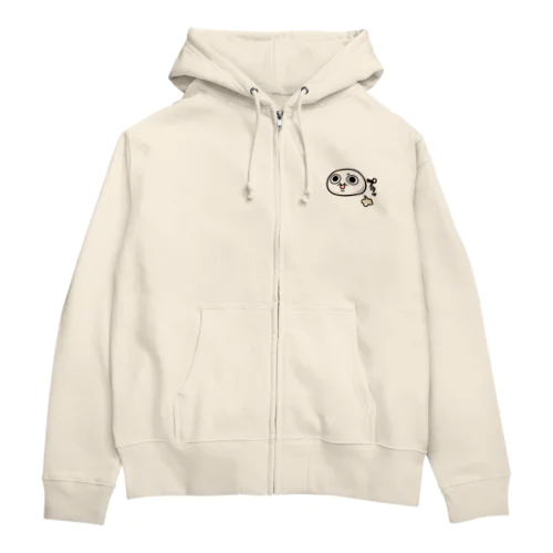 モチゾーおなら（文字入り） Zip Hoodie