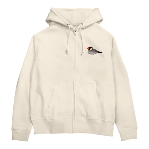 桜文鳥のぶんちゃん Zip Hoodie