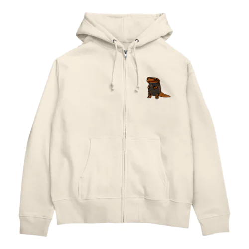 アメイロイボイモリ(ワンポイント) Zip Hoodie