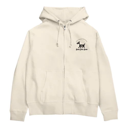 SILVER DOGGY STUDIO Zip Hoodie