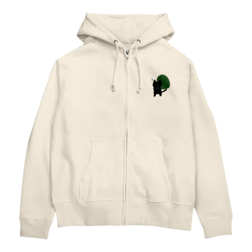 どろぼうねこ（黒） Zip Hoodie