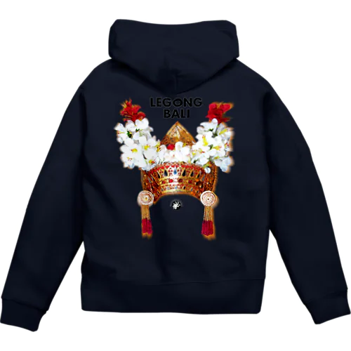 LEGONG BALI　レゴン・バリ 背面 Zip Hoodie