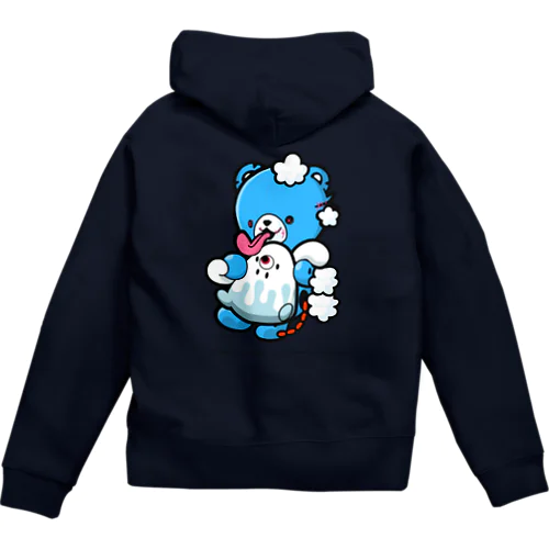 ゾンベアー×しゅーしゅーコラボ（ピンク） Zip Hoodie