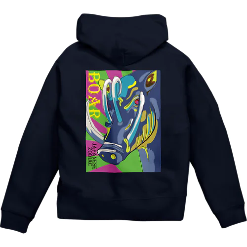 ZODIAC boar（亥） Zip Hoodie