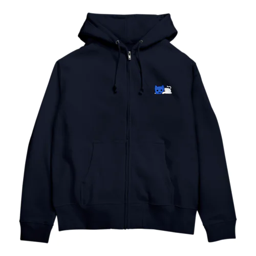 ふせマスクにゃん Zip Hoodie