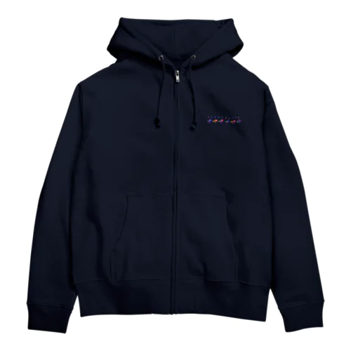 ヤモリ色々 Zip Hoodie