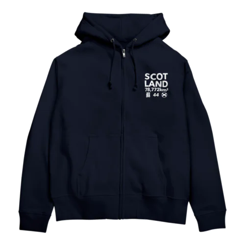 スコットランド Zip Hoodie