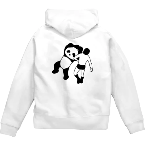 (バックプリント)フライング・クロスチョップ Zip Hoodie