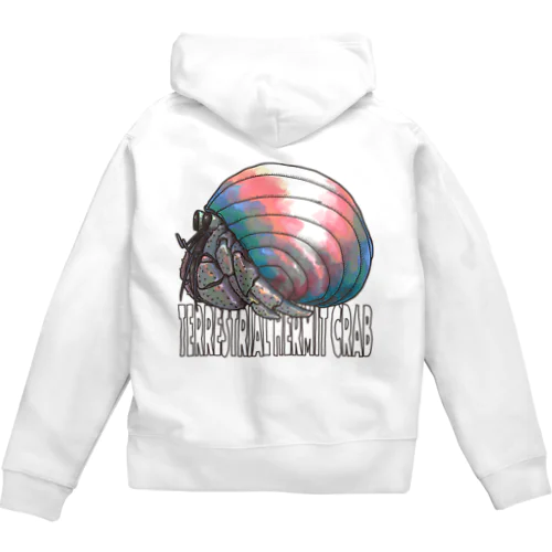 Terrestrial Hermit Crab (trans) Zip Hoodie