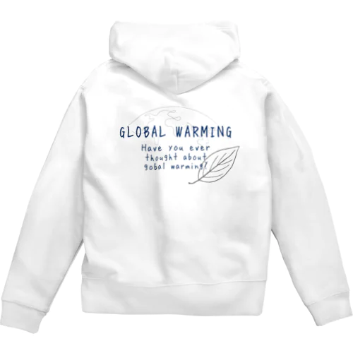 GLOBAL WARMING ジップパーカー