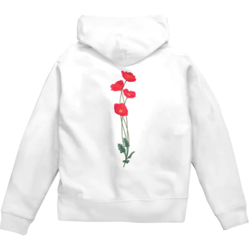 憂いに手向けるポピー Zip Hoodie