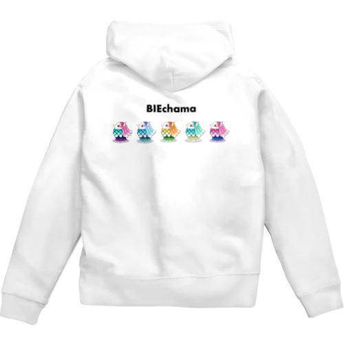 アマビエのビエちゃま オールスターズ Zip Hoodie