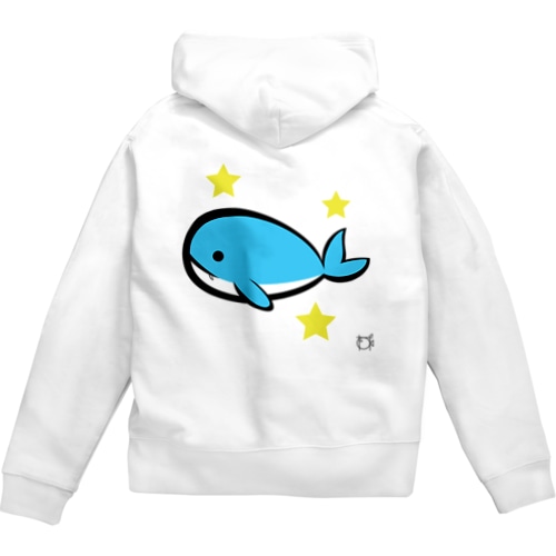 そらとぶ　くじら Zip Hoodie