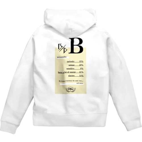 B型★ Zip Hoodie