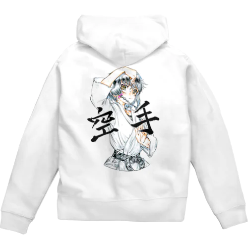 karate女子 Zip Hoodie