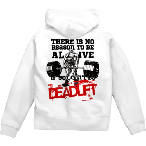 Big3 Deadlift Ziphhodie 白系色 Zip Hoodie