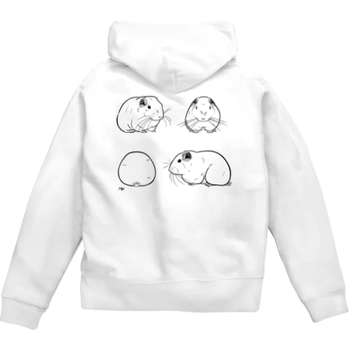 ４面グンディ大 Zip Hoodie