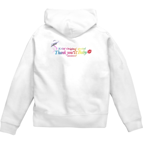 Thankyou☆Baby💋 Zip Hoodie