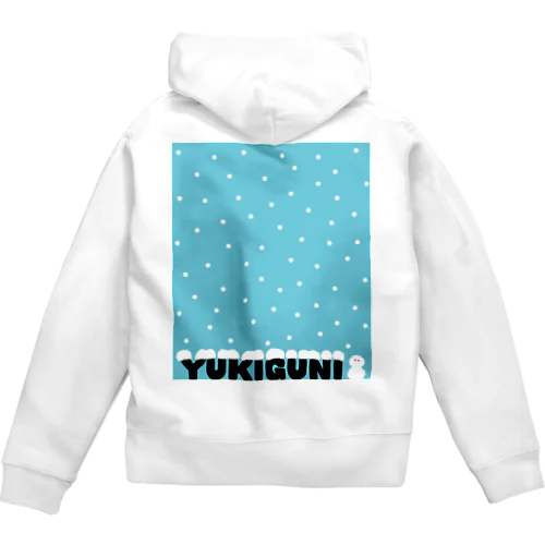 雪国ブルー Zip Hoodie