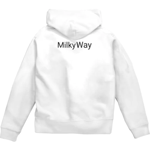 MilkyWay 黒 Zip Hoodie