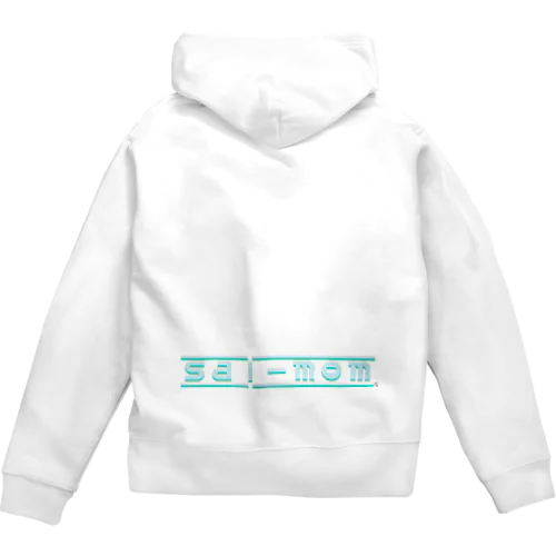 グリーン・ロゴ Zip Hoodie