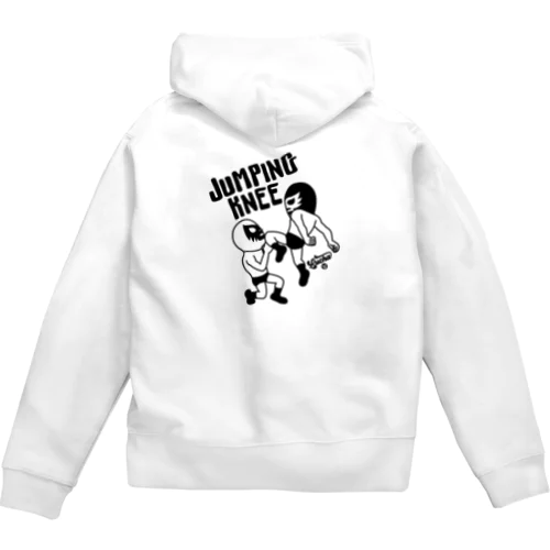 (バックプリント)JUMPING KNEE#2 Zip Hoodie