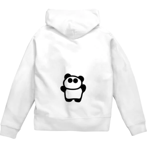 「ぱんださんⅢ」文字なし Zip Hoodie