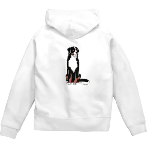 バーニーズマウンテンドッグ　lilyamam Zip Hoodie