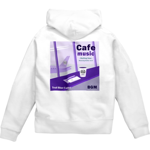 Cafe music - Waiting time - Zip Hoodie