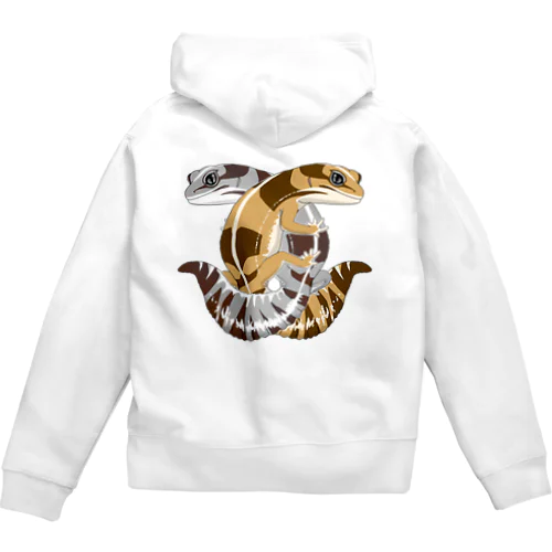 ニシアフリカトカゲモドキverX Zip Hoodie