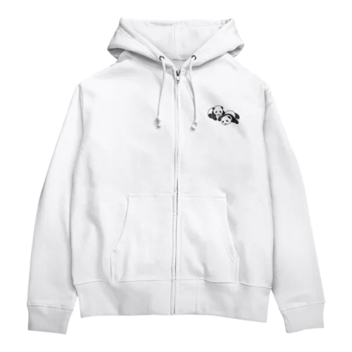 双子パンダ Zip Hoodie