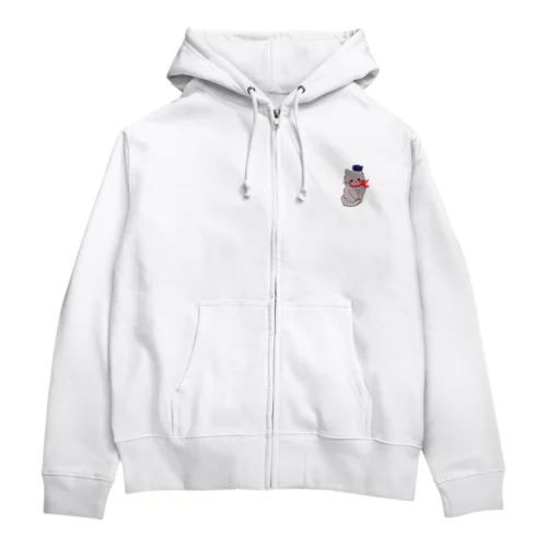 もちもちほっぺのねこ Zip Hoodie