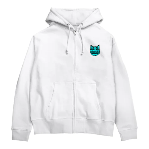 ターコイズ Zip Hoodie