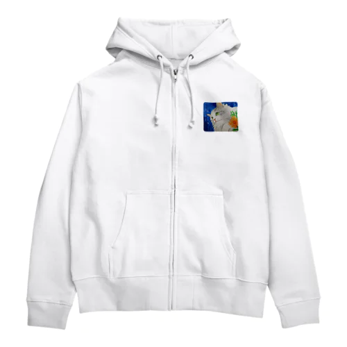 スコティッシュストレートのパール君 Zip Hoodie