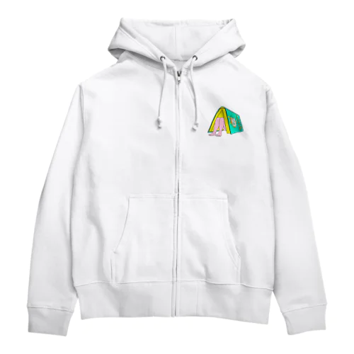 足の生えた本 Zip Hoodie