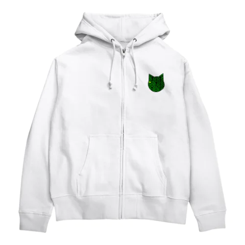 食事中のアオムシ Zip Hoodie