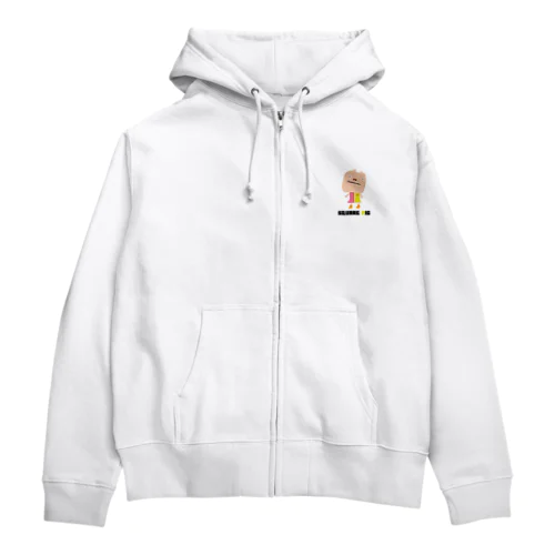 “SQUARE PIG” Zip Hoodie