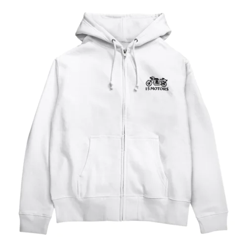 ”15MOTORS” ロゴ小 Zip Hoodie