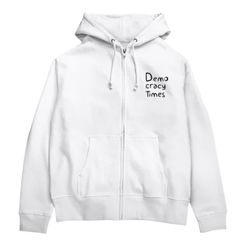 デモクラシータイムス  ジップパーカー ロゴver1 Zip Hoodie