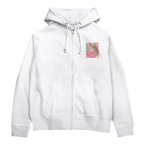 翡翠のピアス✧ Zip Hoodie