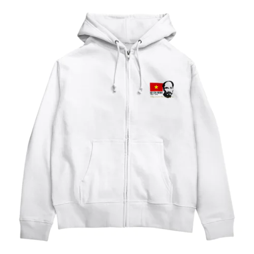 HO CHI MINH Zip Hoodie