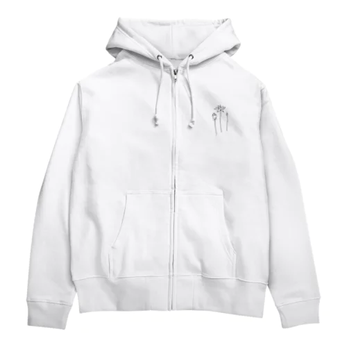 蓮のつぼみ Zip Hoodie