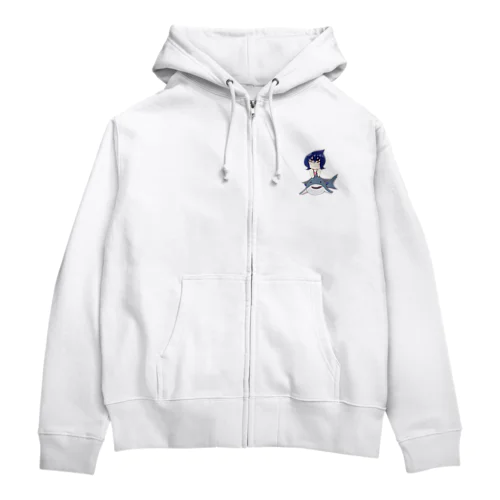 サメライダーメグ Zip Hoodie