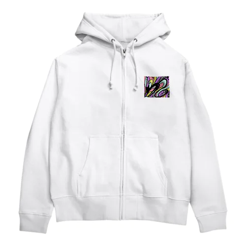 Black Sleeping Child Zip Hoodie