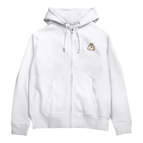 まめ　ハムスター Zip Hoodie