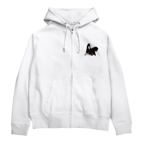 こんにちはシャチ Zip Hoodie