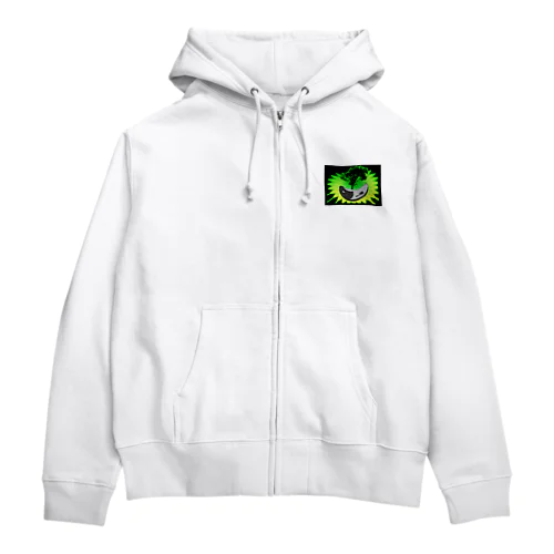 万物の陰陽ミドリレイヤー Zip Hoodie